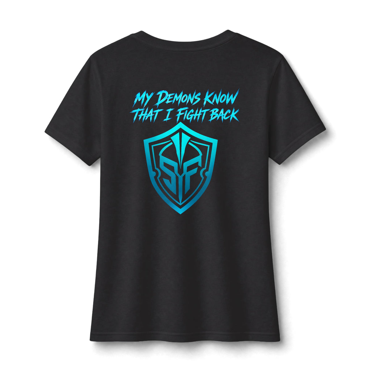 SemperFighter Recovery – “My Demons Know” Women’s V-Neck Tee
60/40 Cotton Blend